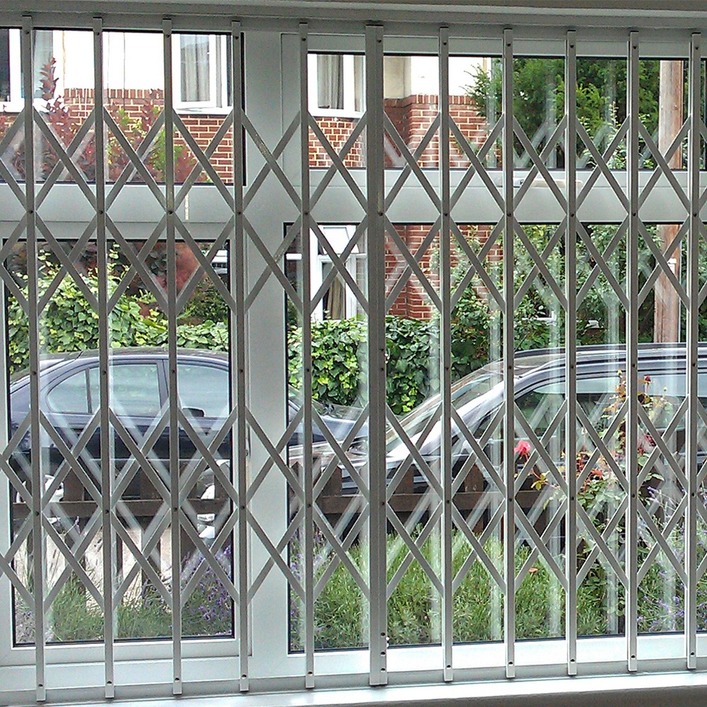 Aluminium einbrecher proof versenkbare sicherheits schiebe klapp grill fenster