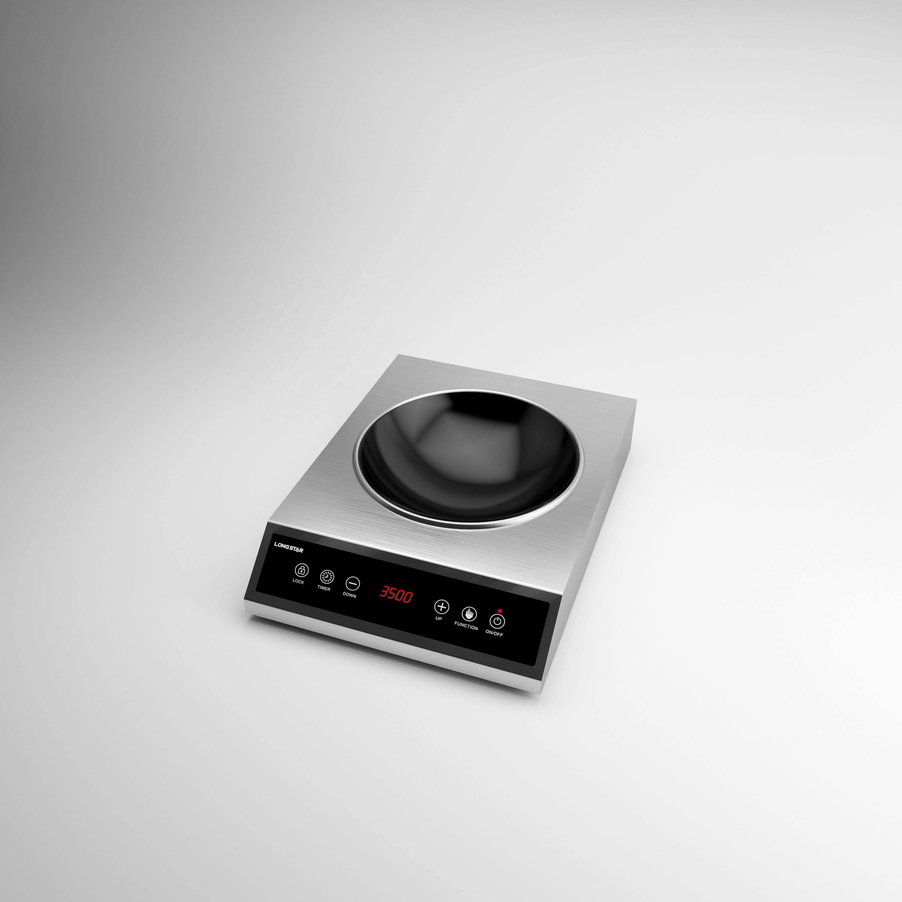 FangNing Single Portable Induction Hob for Fast Cooking Double Knob Switch Timing Function 5 Power Levels 3000w