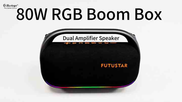 80w Portable Outdoor Stereo Speaker Amplifier With Tf Card Support