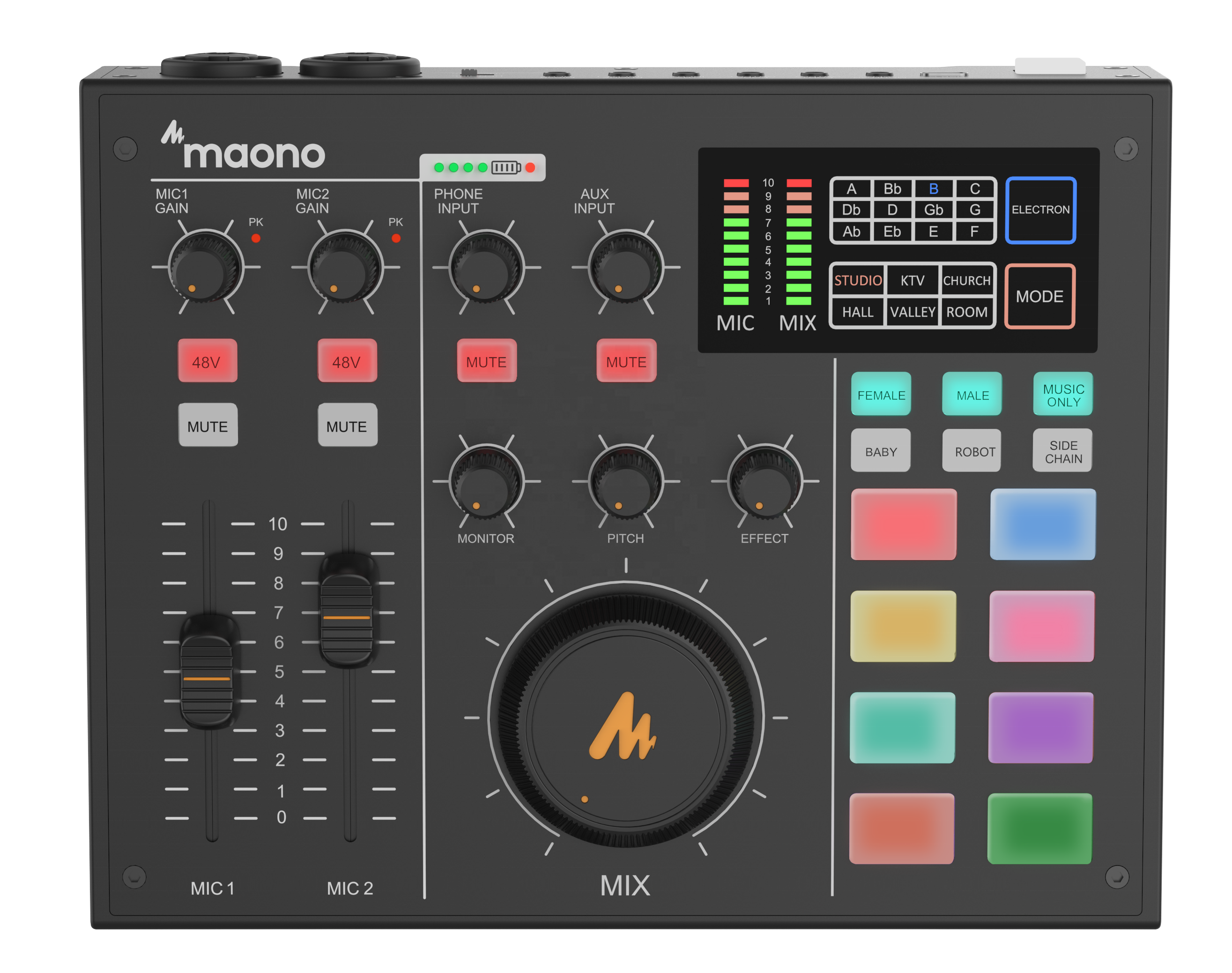 Maonocaster AU-AM100 Professional все-в-одном Подкаст студийного аудио интерфейс звуковая карта