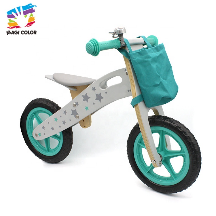 Готовый к отправке Дошкольный деревянный балансировочный велосипед для детей W16C194