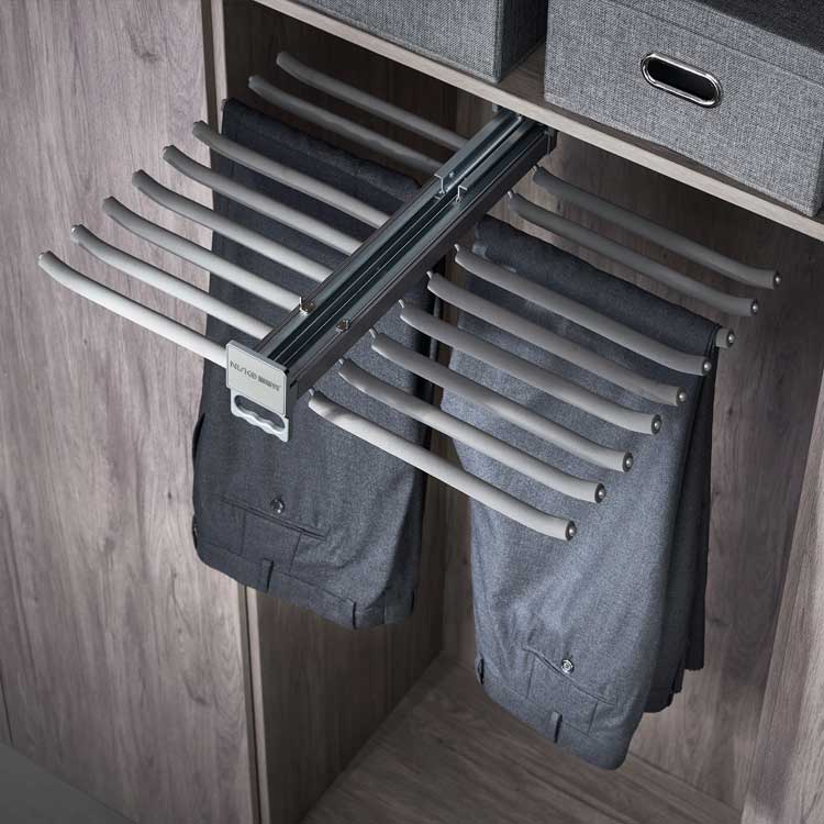wardrobe accessories Top mounting pants rack two side