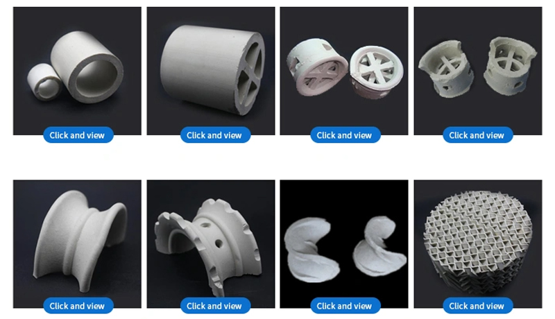 Keramischer Raschig-Ring Zufalls 6mm 10mm 25mm 50mm Aluminiumschmiede 8