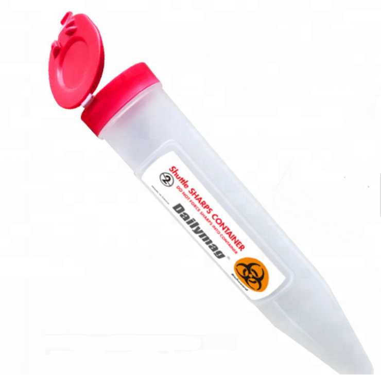Медицинский одноразовый портативный острый контейнер л, карманный острый контейнер небольшой емкости для шприц, отходов