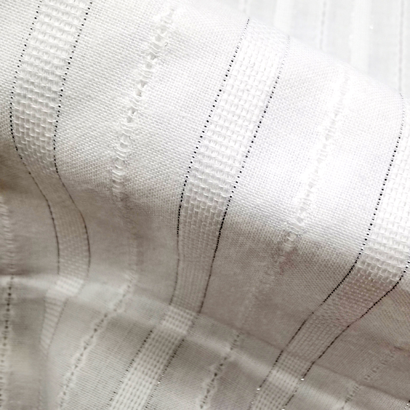 Высокое качество вертикальная полоса тисненый Добби жаккард 100% хлопок ткань для Мужчины Женщины Леди Блузка Платье Пижама sheeting