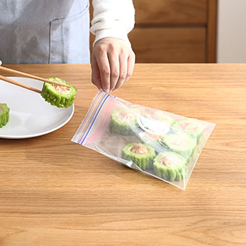 Food grade high quality transparent polyethylene zipper bag resealable ziplock bag