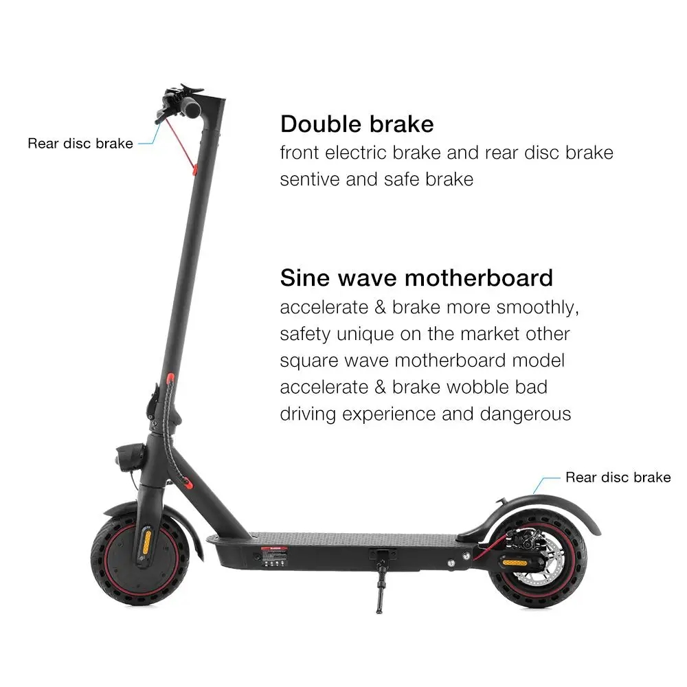 iScooter E9D i9pro USA EU 350W Motor 8.5inch 30kmh APP Two Wheel Foldable Adult Electric Scooter EU Warehouse DDP Drop Shipping