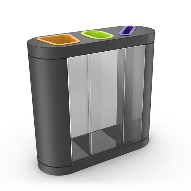 Best Sellers Customized Anti-Terror  Body Transparent Waste Recycling Bin for Airport Public Spaces