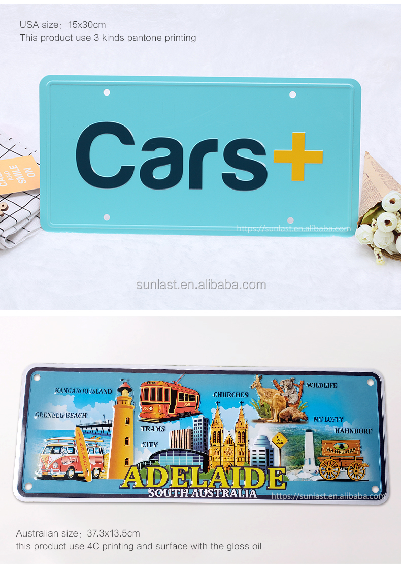 Custom USA European Retro car license plate for souvenir gift