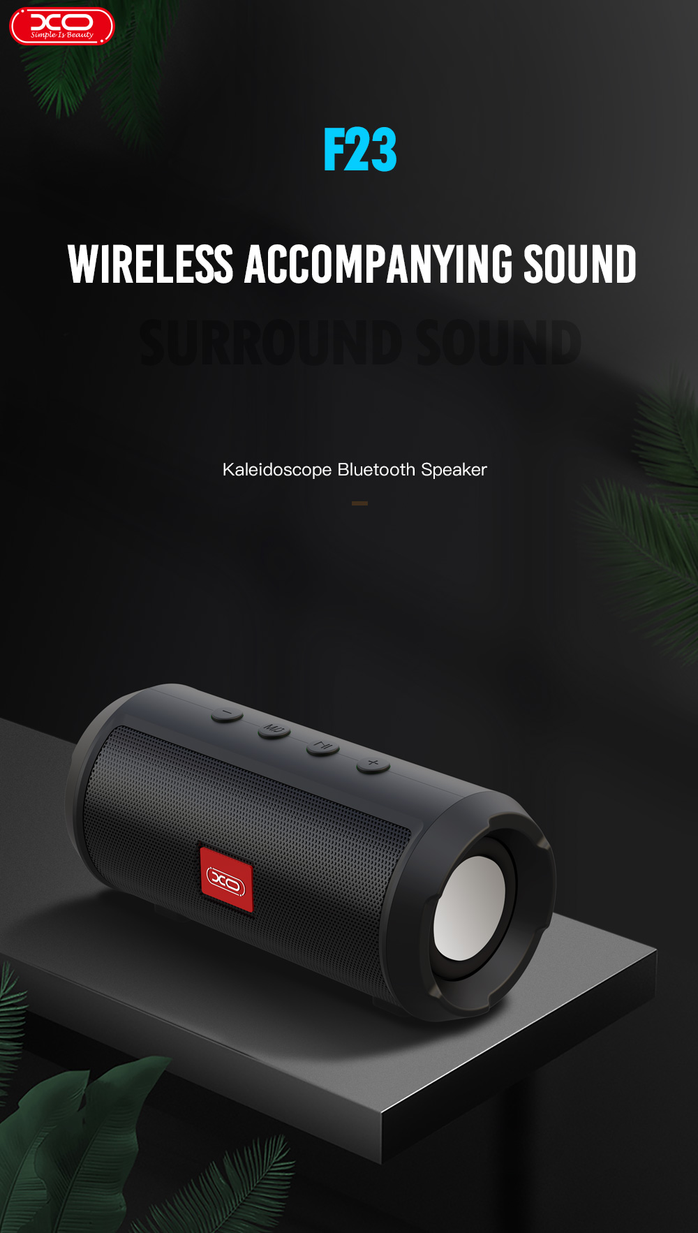 XO F23 2020 New Product Outdoor Blue tooth Speaker Waterproof Wireless HIFI Mini Portable Support TF Speaker