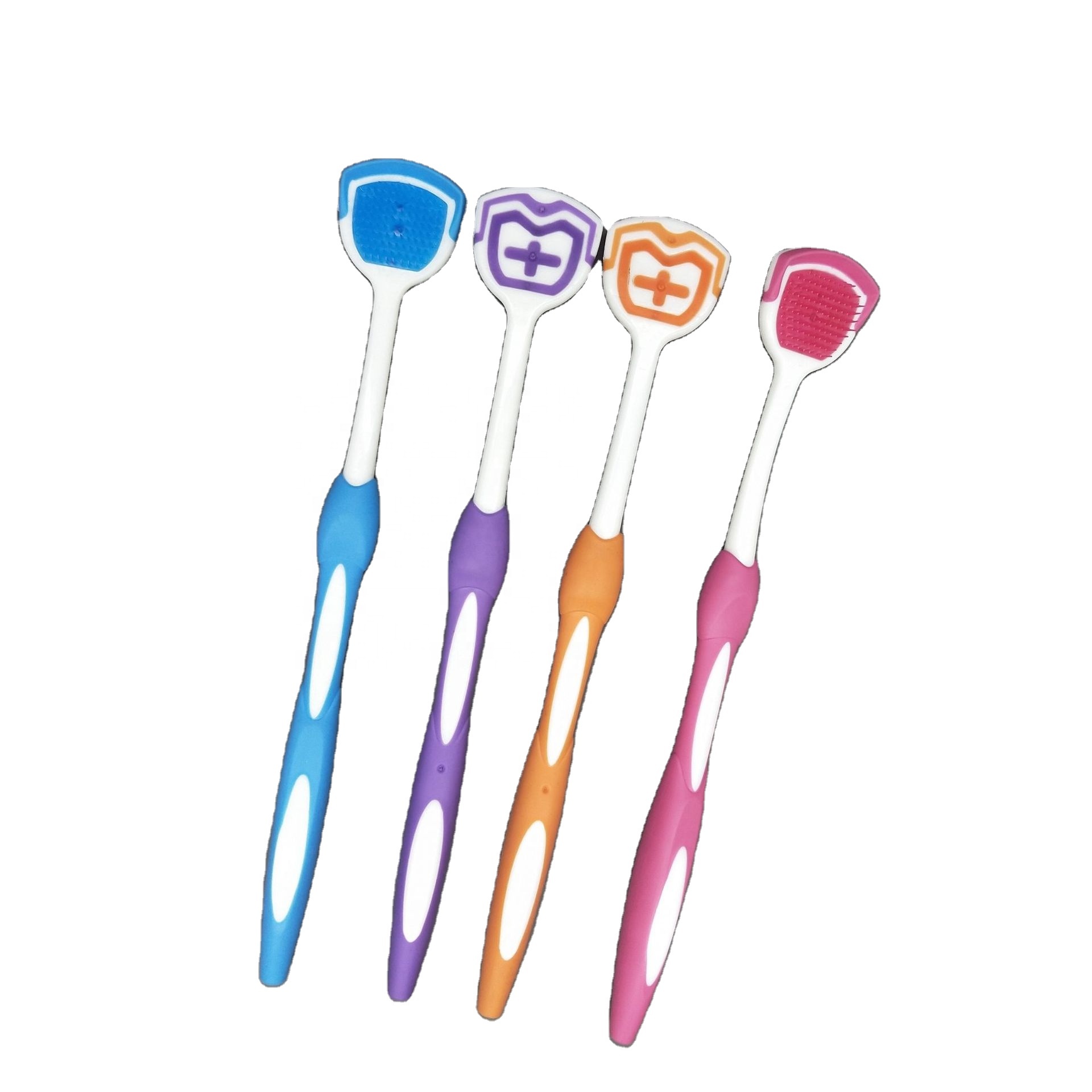 Высокое качество по индивидуальному заказу из мягкой резины зубной язык скребок для чистки языка для язычок с покрытием