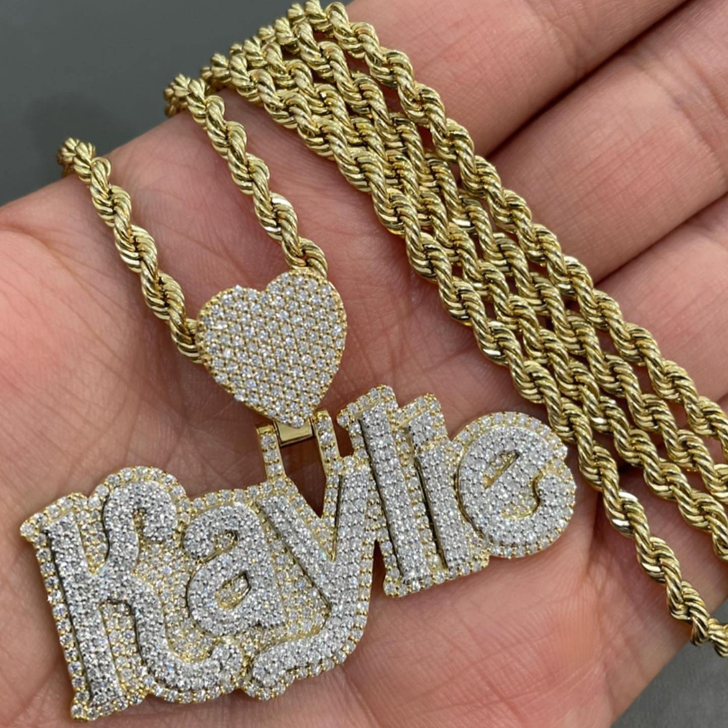 Pass Diamond Tester Hip Hop Vvs Moissanite Pendant Charm Necklace Custom Iced Out 925 Silver Letter Name Pendant for Men Jewelry