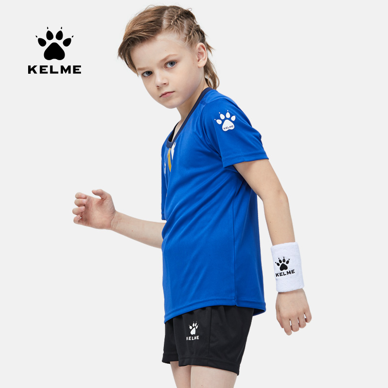 Soccer Shorts KELME Children Tracksuit Customized Football Soccer Club Jersey Uniform Sets Game Kids Football Team Kids Childrens Tracksuit