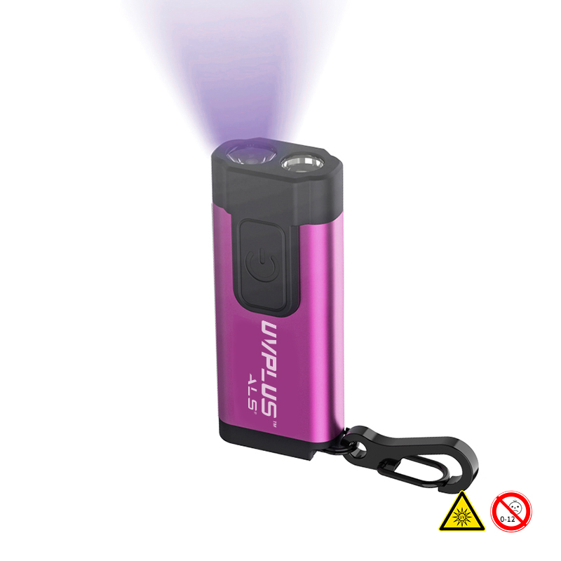 Мини UVC перезаряжаемый легкий карманный стерилизационный брелок-фонарик