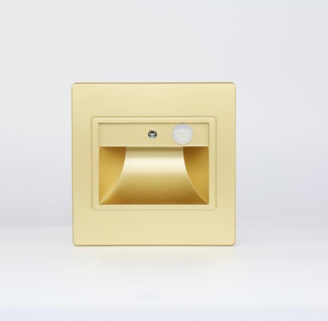 Heißer Verkauf Nachtlicht PIR Detektor + Sensor Fußlampe LED Treppenlicht für Hotel Home Treppen mit Lampen im niedrigen Preis