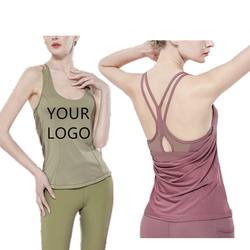 [Free Sample] Women Fitness Tank Top  Apparel Design Services Slight Customize yoga wear girls