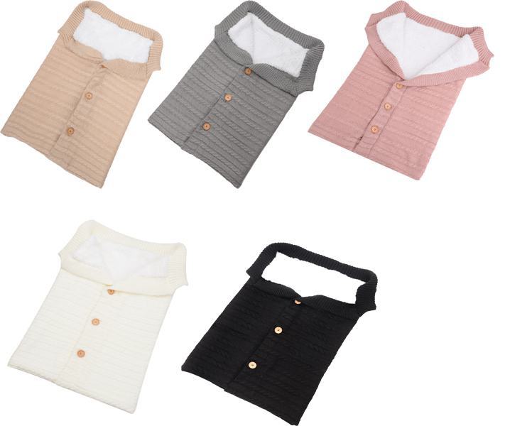 Спальный мешок для детской коляски, хлопковый трикотажный мешок для новорожденных, для пеленания, для зимы