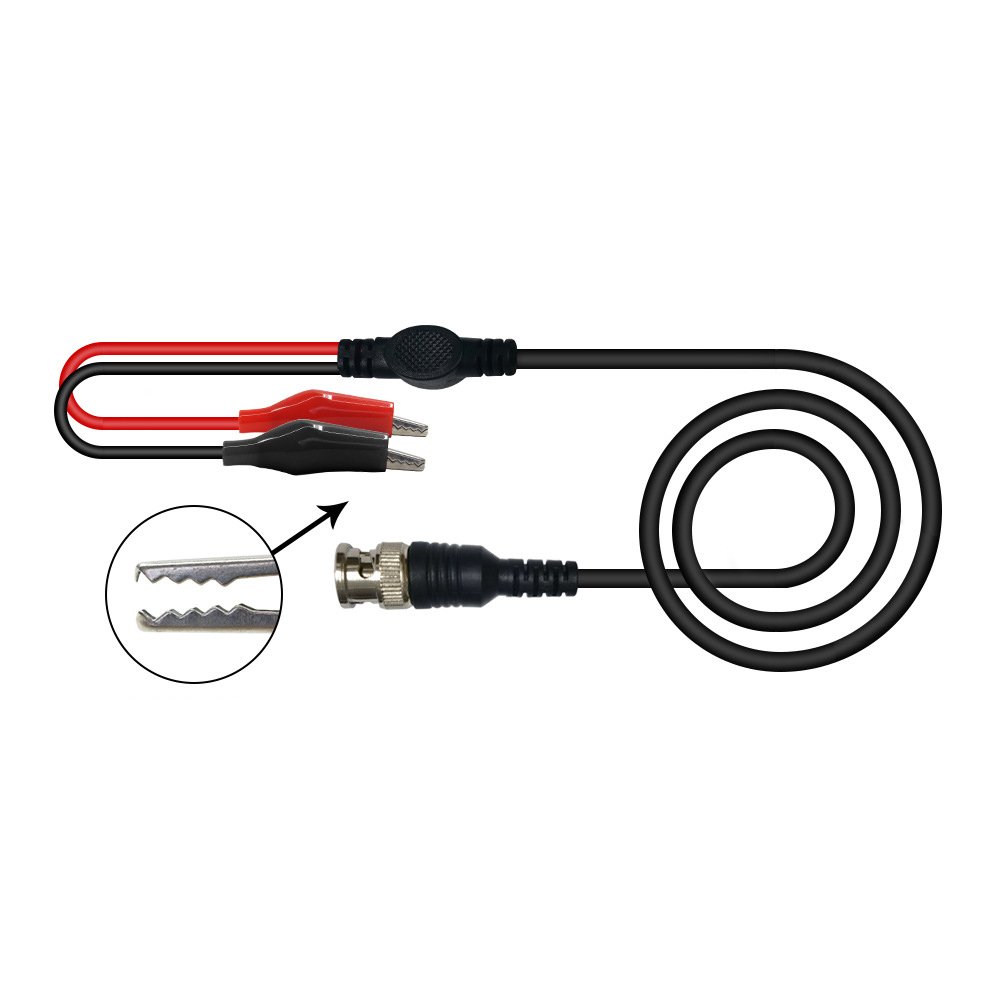 Заводская поставка, Кабель BNC для тестирования сигнала с Двойным Зажимом крокодила, Электрический кабель