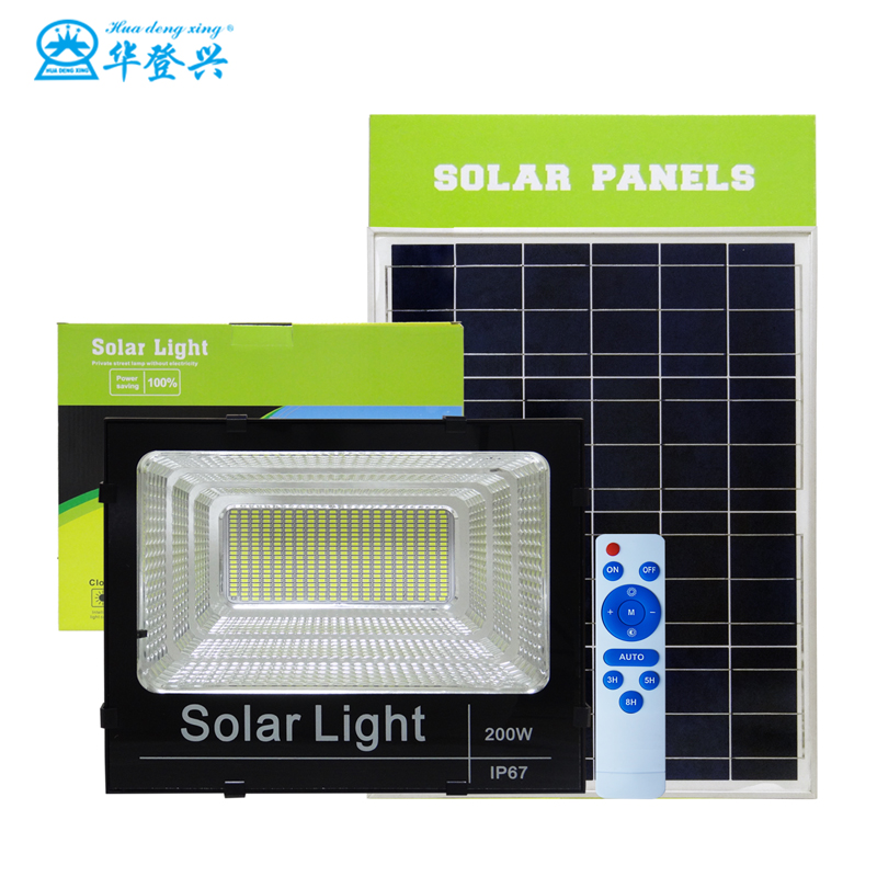 Суперъяркий наружный садовый энергосберегающий алюминиевый пульт дистанционного управления IP66, солнечная панель, светодиодный солнечный прожектор