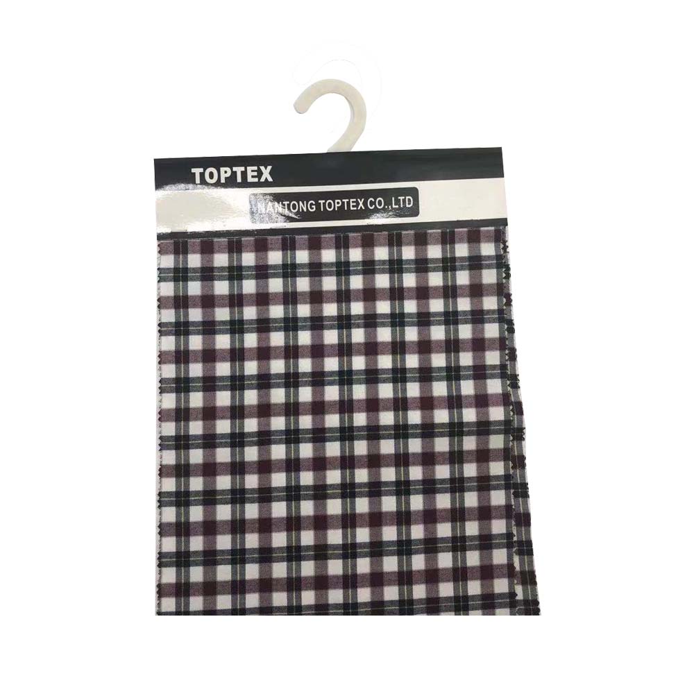 Красный и черный решетки хорошее качество пряжа окрашенная фланель tencel ткань