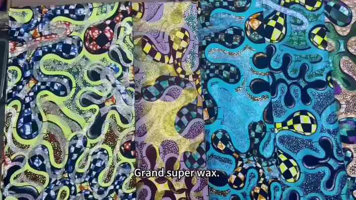 Quality of Real Wax Fabric Jacquard Print With Dobby Style Cotton