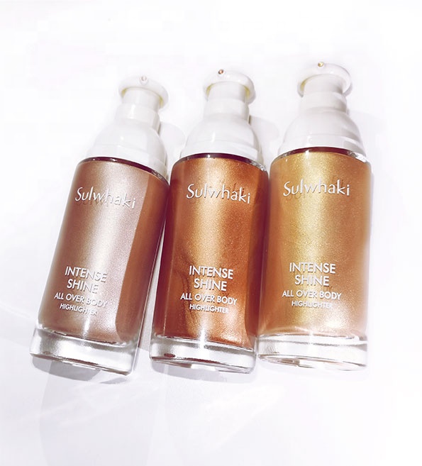 Private Label Illuminating Liquid Glow Highlighter, Sublime Shimmer Highlighter With Soft Light For Face And Body 50g