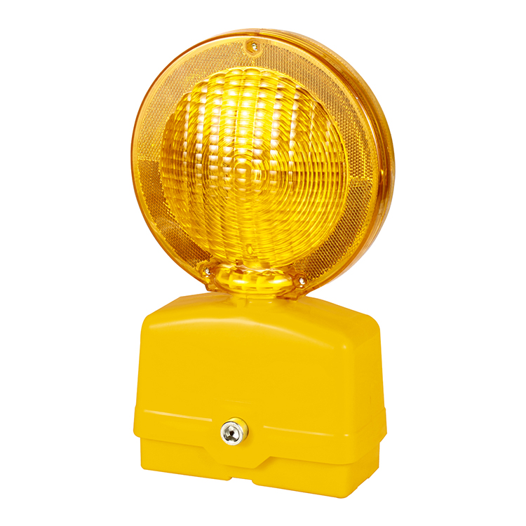 Светофора баррикад вспышка предупреждающий свет