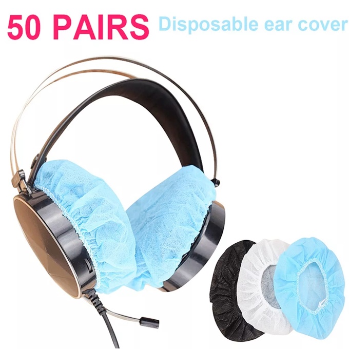 Dustproof Disposable Headphone Cover PE PP Non Woven