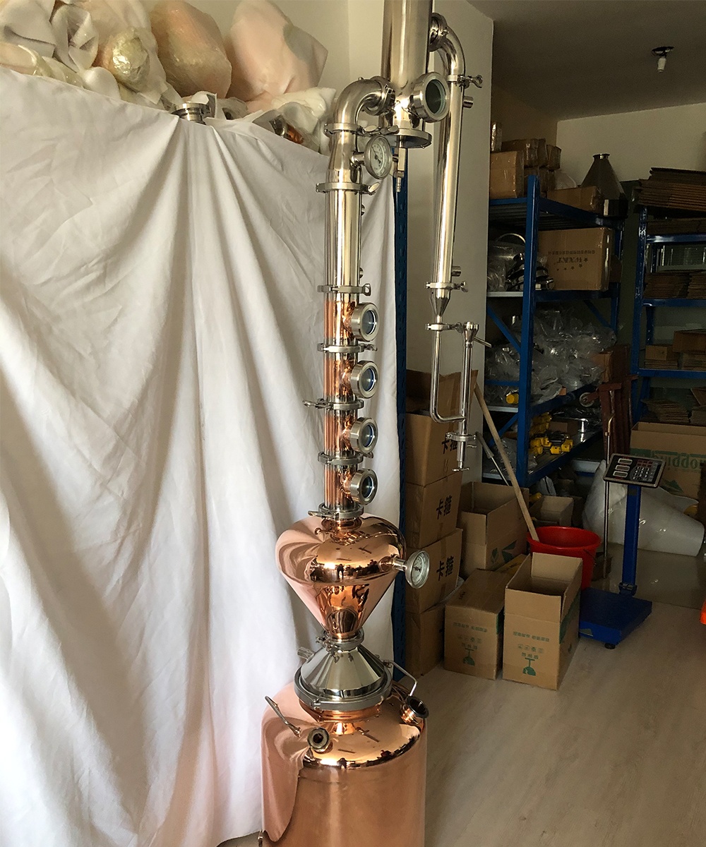 4 дюйма медь лук головы дистилляции с медным виски шлем