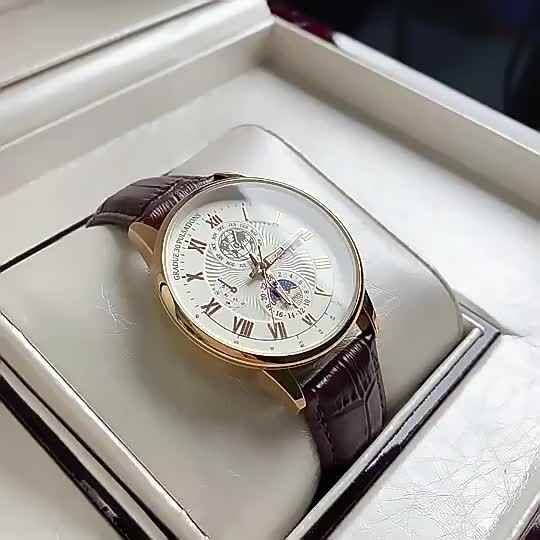 POEDAGAR 908 Luxury Watch Casual Leather, Auto Date