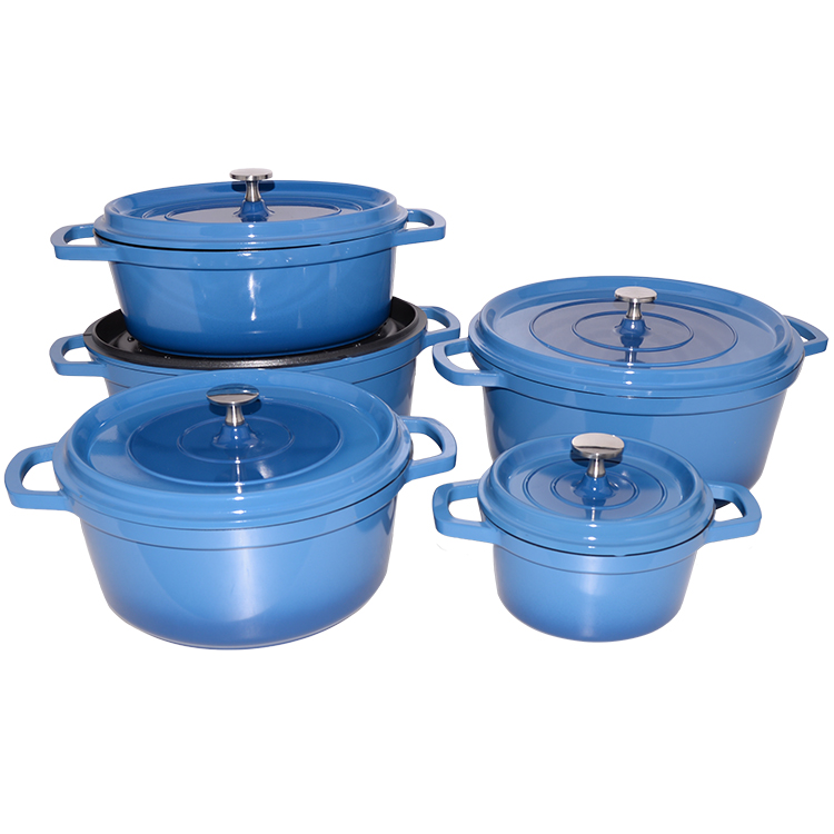 Высококачественная алюминиевая эмалированная кастрюля с антипригарным покрытием, набор кухонных кастрюль для супа