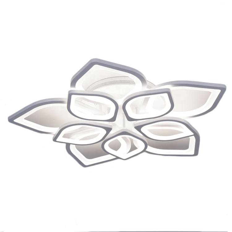 Пульт дистанционного управления Smart Dimmable SMD 150w Цветочная форма белый Утопленный монтаж Светодиодная лампа Потолочный