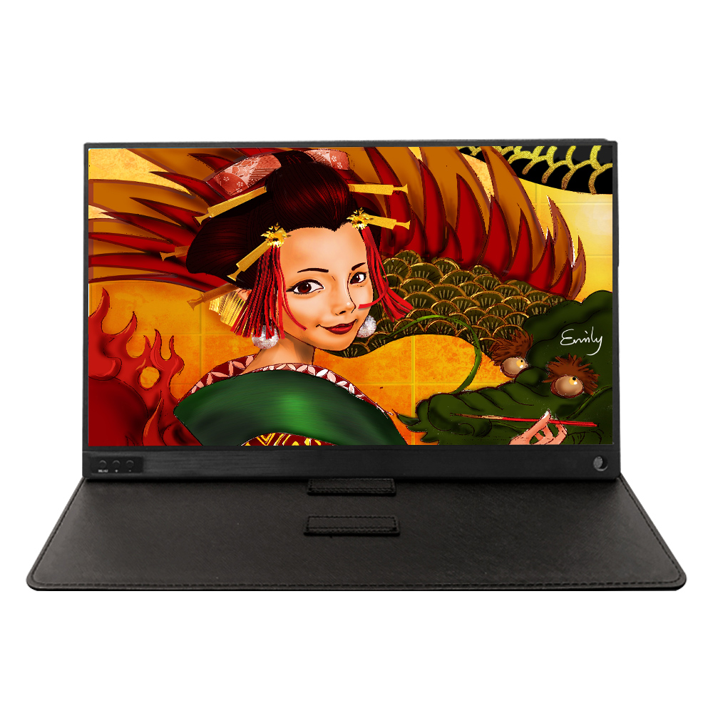 Портативный дисплей C-Force с литиевым аккумулятором для тончайшего монитора 15,6 дюйма