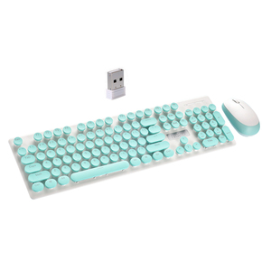 OEM factory basic simply good quality chocolate portable abs slim 2.4Ghz wireless keyboard mouse combo