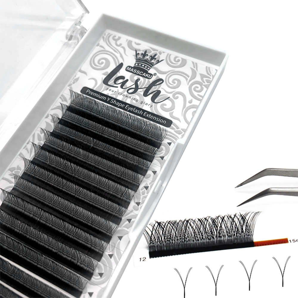 Ресницы MASSCAKU Y, индивидуальная упаковка, 8-14 мм, превосходное качество