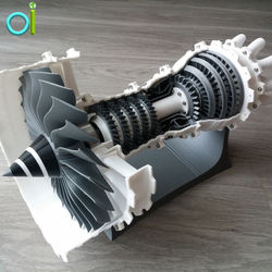 High Precision Custom Made OEM CNC Machining service and 3d printing service for Jet Turbojet Turbine Engine