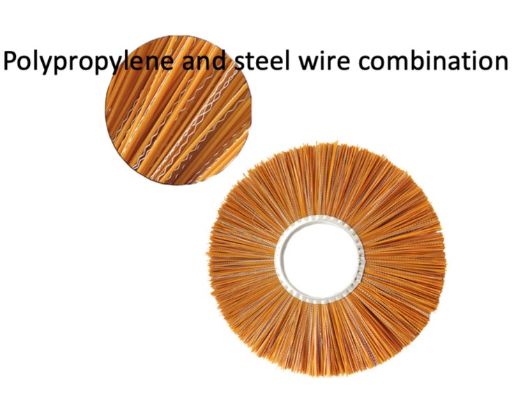 Steel Wire Road Sweeper Brushes For Tractor Mounted Cleaning