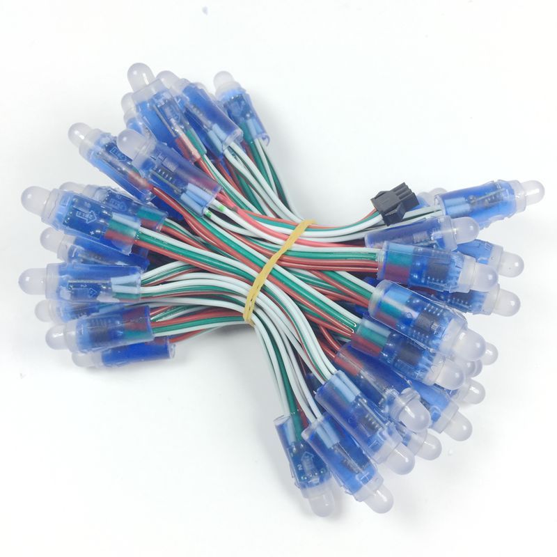 Цифровой светодиодный пиксель света 12 мм Ws2811 Ic полноцветный светодиодный пиксельный светодиодный осветительный модуль Dc 5v вход Ip68 из водонепроницаемого материала цветная (Rgb) с завода