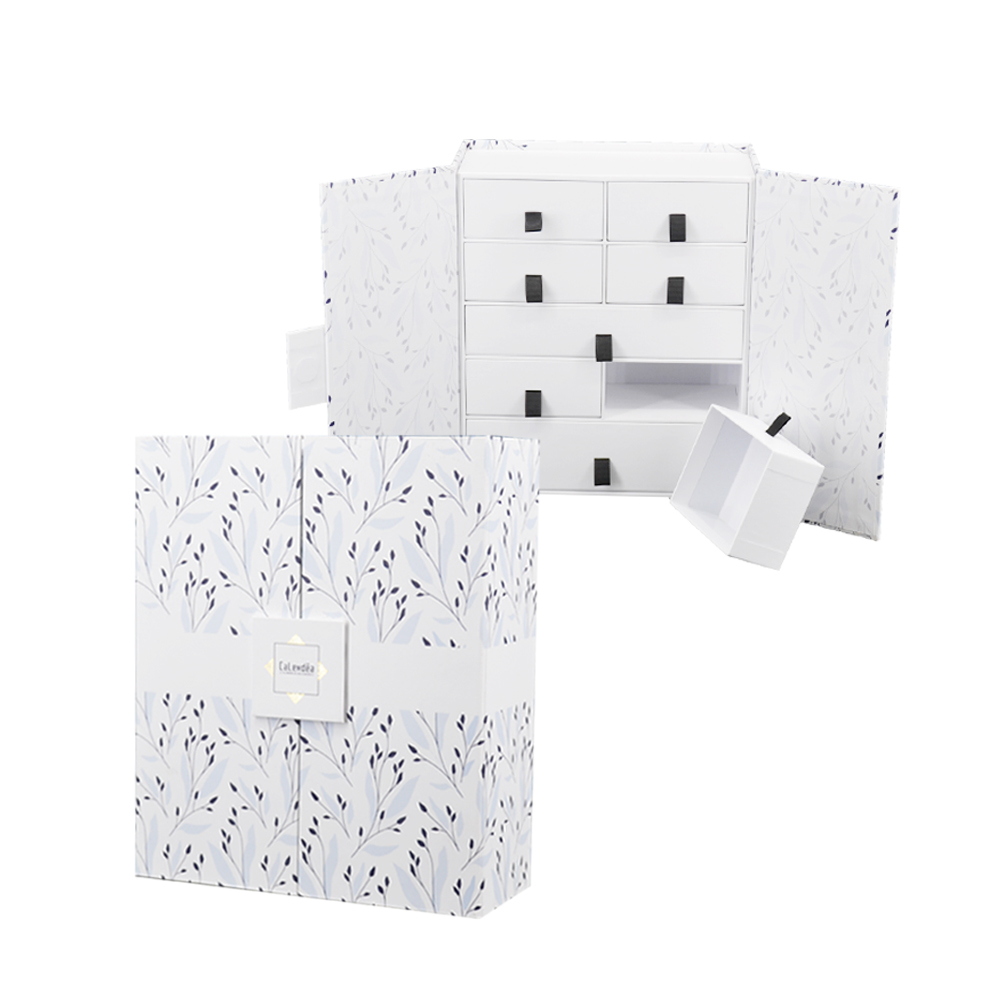 Оригинальный дизайн, роскошная жесткая картонная Магнитная Дверь, рождественский подарок, календарь, упаковочная коробка для Адвента, календарь, коробка