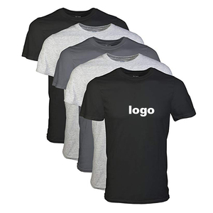 Men's T-shirt with Round Neck, All Kinds of Fabrics Available Men's T-shirt with Round Neck, All Kinds of Fabrics Available