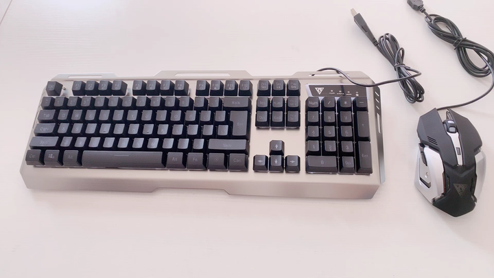 Ergonomic Gaming Keyboard and Mouse Set - Durable & Backlit