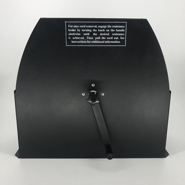 Черный порошковое покрытие легкая катушка для шнура ручного типа