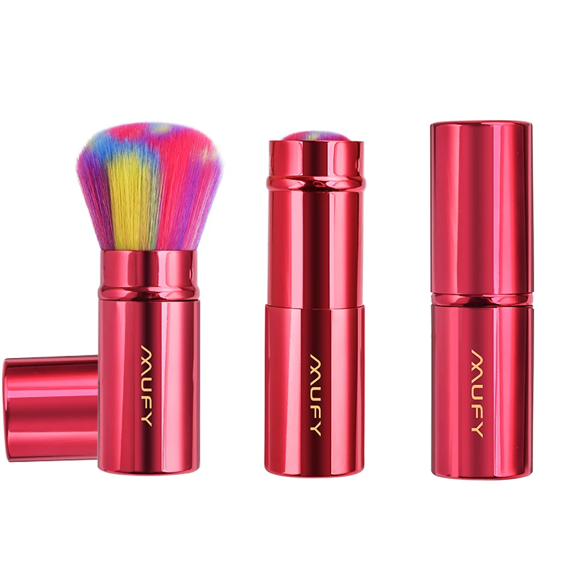 2022 New Desgin Colourful Makeup Brush  Retractable Kabuki Blending Make Up Brush