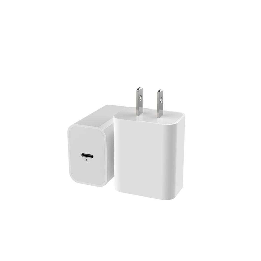 Дорожное Сетевое зарядное устройство с одним портом и вилкой Стандарта США, 18 Вт