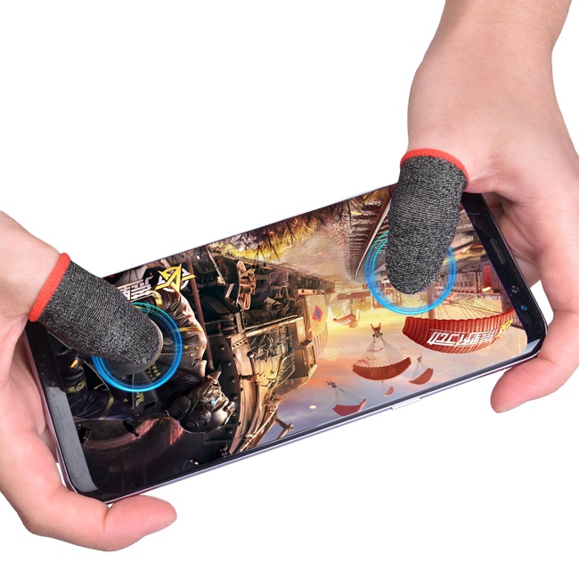 Защита от пота, Серебряное волокно, мобильные чехлы для пальцев, игровой контроллер с сенсорным экраном