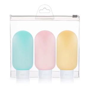 Travel Bottles TSA Approved Leakproof Refillable Travel Containers, Portable Squeezable Silicone Travel Tubes Set with S