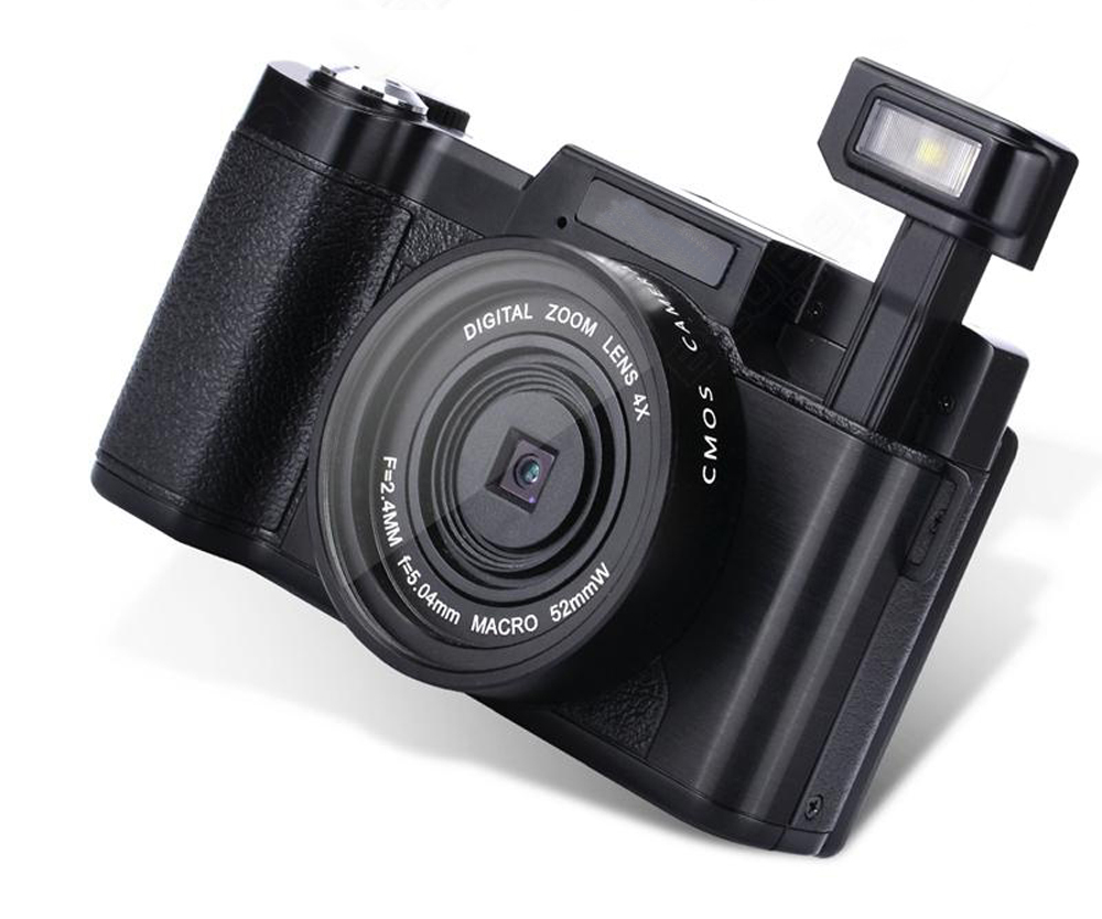 3.0" TFT Rotatable Screen 24MP HD Digital Camera Camcorder 1080P DSLR Digital Camera Video with 4x Zoom Cam