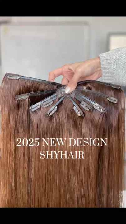 New Design Raw Human Hair Extensions - 10D Octopus Clip-In  display picture 1