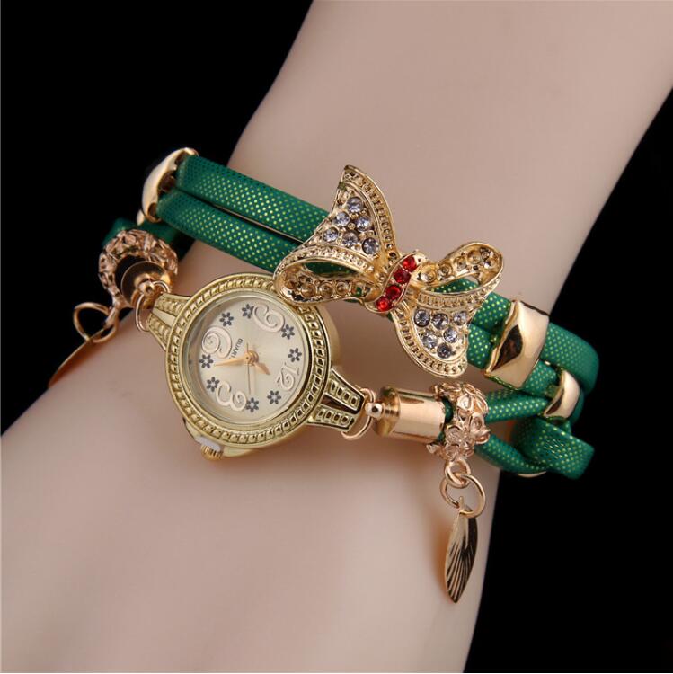 Casual Fashion ladies bracelet watch bow knot wish new bracelet Creative watch