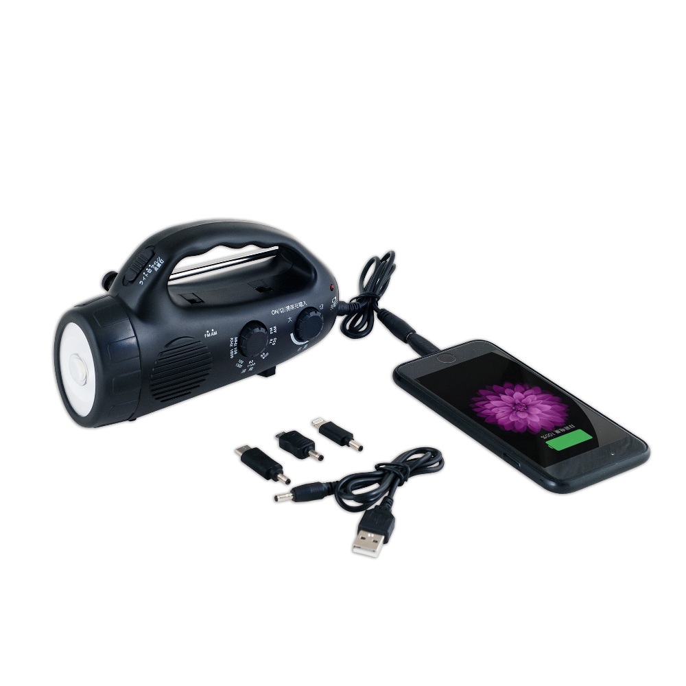 Аварийный фонарик радио с зарядным устройством для смартфона windup AM/FM радио светодиодный свет с зарядным устройством для мобильного телефона